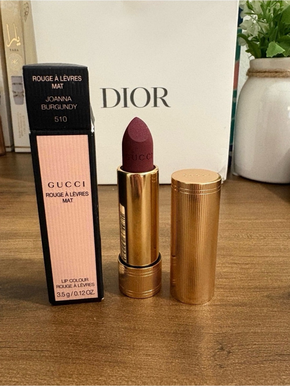 Gucci Rouge à Lèvres Mat Lipstick Joanna Burgundy 510 Limited Edition Matte NIB